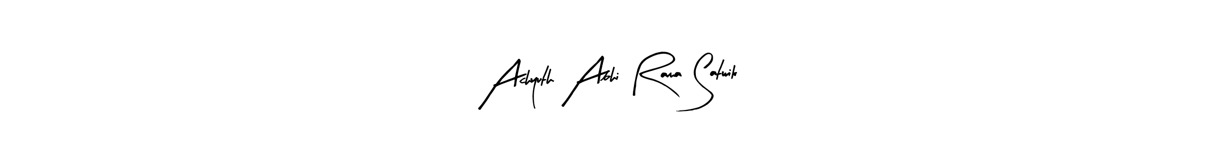 You can use this online signature creator to create a handwritten signature for the name Achyuth Abhi Rama Satwik. This is the best online autograph maker. Achyuth Abhi Rama Satwik signature style 8 images and pictures png