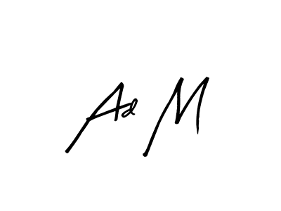 if you are searching for the best signature style for your name Ad M. so please give up your signature search. here we have designed multiple signature styles  using Arty Signature. Ad M signature style 8 images and pictures png