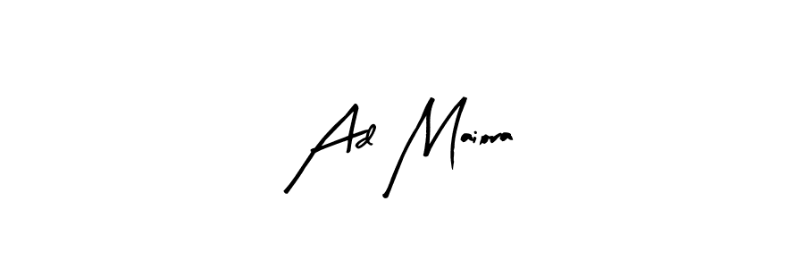 How to make Ad Maiora name signature. Use Arty Signature style for creating short signs online. This is the latest handwritten sign. Ad Maiora signature style 8 images and pictures png