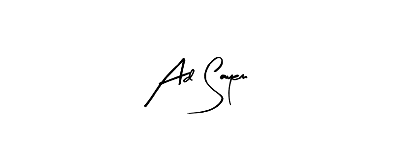 Ad Sayem stylish signature style. Best Handwritten Sign (Arty Signature) for my name. Handwritten Signature Collection Ideas for my name Ad Sayem. Ad Sayem signature style 8 images and pictures png