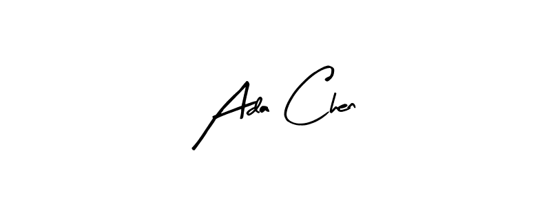 You should practise on your own different ways (Arty Signature) to write your name (Ada Chen) in signature. don't let someone else do it for you. Ada Chen signature style 8 images and pictures png