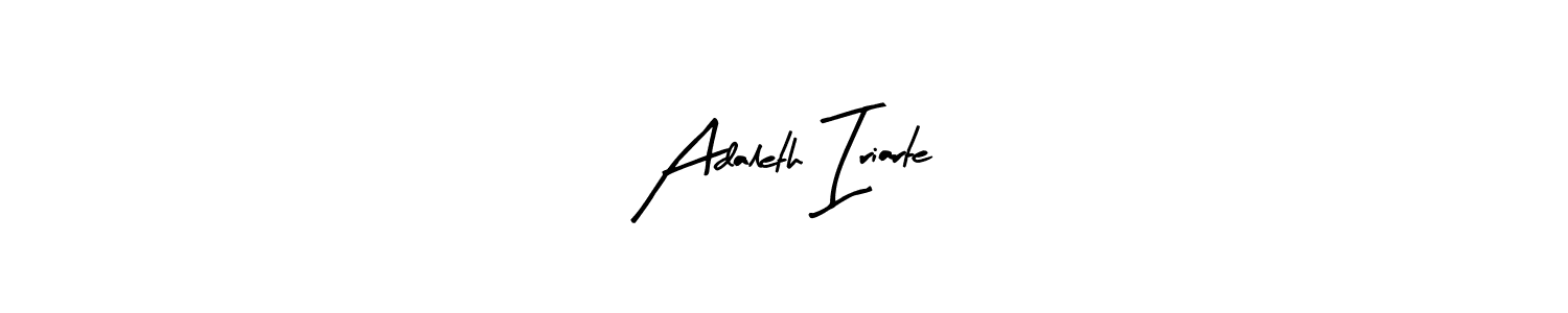 The best way (Arty Signature) to make a short signature is to pick only two or three words in your name. The name Adaleth Iriarte include a total of six letters. For converting this name. Adaleth Iriarte signature style 8 images and pictures png