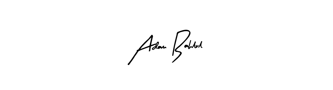 Use a signature maker to create a handwritten signature online. With this signature software, you can design (Arty Signature) your own signature for name Adam Bahlul. Adam Bahlul signature style 8 images and pictures png