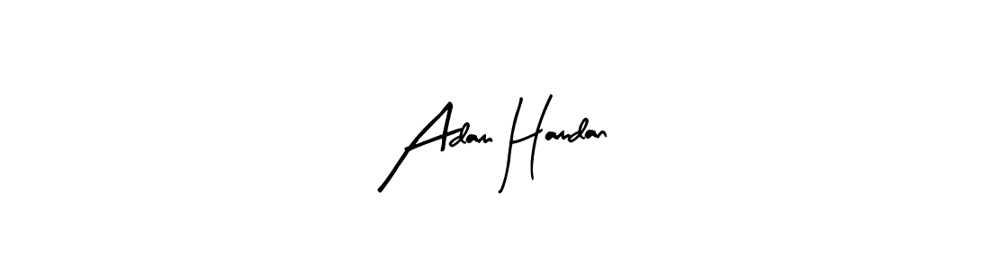 You should practise on your own different ways (Arty Signature) to write your name (Adam Hamdan) in signature. don't let someone else do it for you. Adam Hamdan signature style 8 images and pictures png