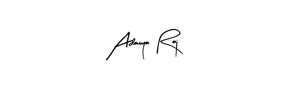 You can use this online signature creator to create a handwritten signature for the name Adamya Raj. This is the best online autograph maker. Adamya Raj signature style 8 images and pictures png