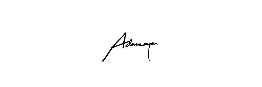 Design your own signature with our free online signature maker. With this signature software, you can create a handwritten (Arty Signature) signature for name Adamzayan. Adamzayan signature style 8 images and pictures png