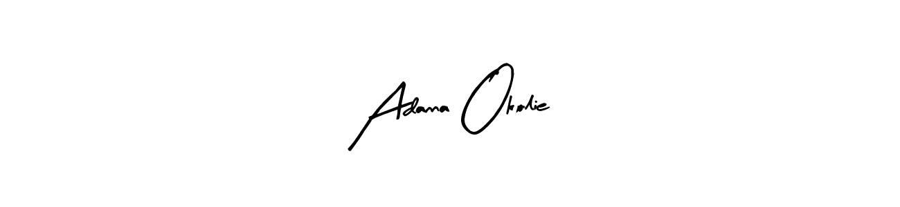 Here are the top 10 professional signature styles for the name Adanna Okolie. These are the best autograph styles you can use for your name. Adanna Okolie signature style 8 images and pictures png