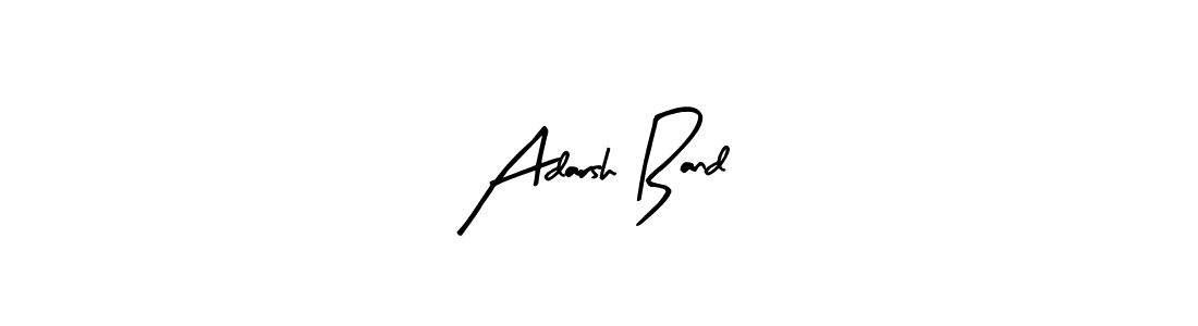 Use a signature maker to create a handwritten signature online. With this signature software, you can design (Arty Signature) your own signature for name Adarsh Band. Adarsh Band signature style 8 images and pictures png