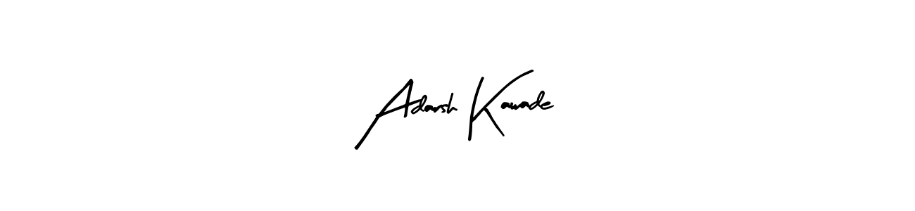 How to make Adarsh Kawade name signature. Use Arty Signature style for creating short signs online. This is the latest handwritten sign. Adarsh Kawade signature style 8 images and pictures png