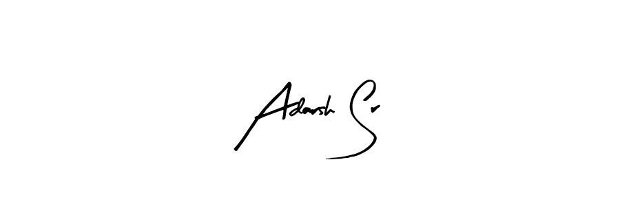 Make a beautiful signature design for name Adarsh Sr. With this signature (Arty Signature) style, you can create a handwritten signature for free. Adarsh Sr signature style 8 images and pictures png