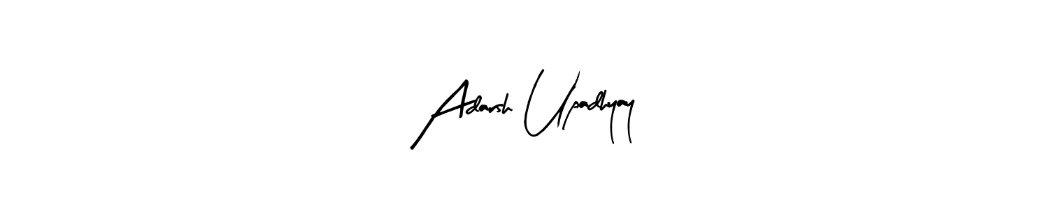 Create a beautiful signature design for name Adarsh Upadhyay. With this signature (Arty Signature) fonts, you can make a handwritten signature for free. Adarsh Upadhyay signature style 8 images and pictures png