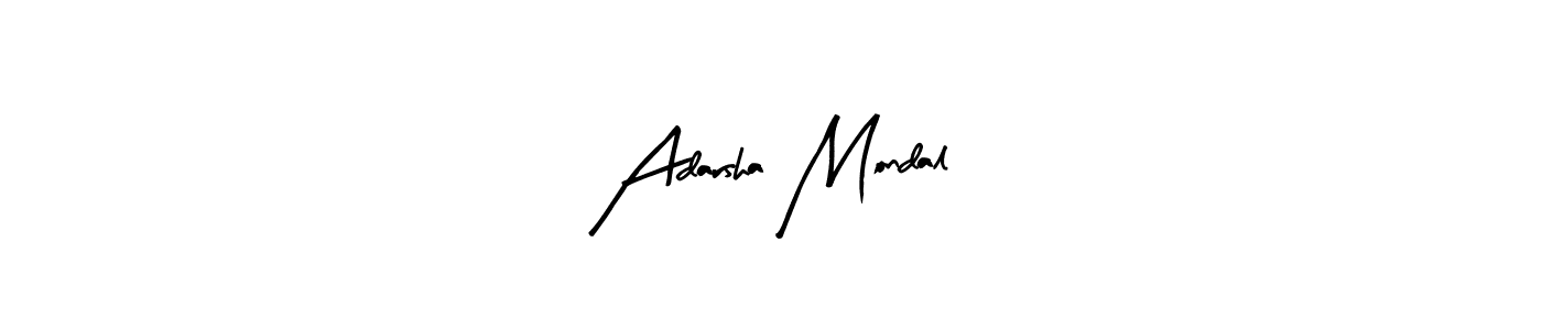 Adarsha Mondal stylish signature style. Best Handwritten Sign (Arty Signature) for my name. Handwritten Signature Collection Ideas for my name Adarsha Mondal. Adarsha Mondal signature style 8 images and pictures png