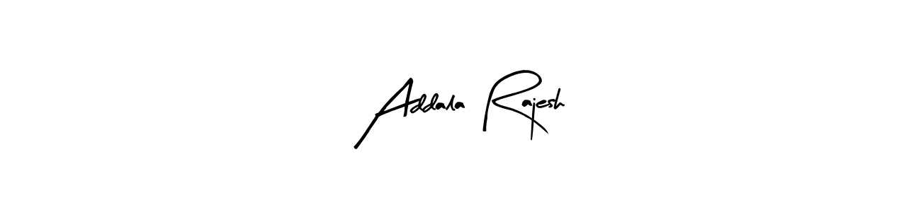 Create a beautiful signature design for name Addala Rajesh. With this signature (Arty Signature) fonts, you can make a handwritten signature for free. Addala Rajesh signature style 8 images and pictures png