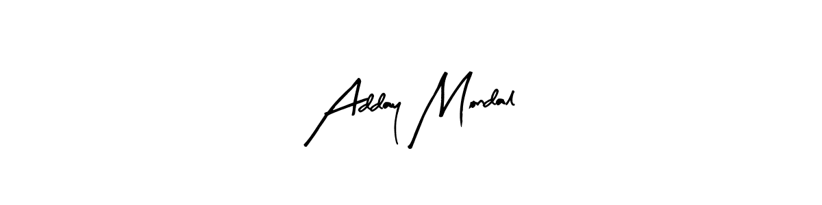 How to make Adday Mondal signature? Arty Signature is a professional autograph style. Create handwritten signature for Adday Mondal name. Adday Mondal signature style 8 images and pictures png