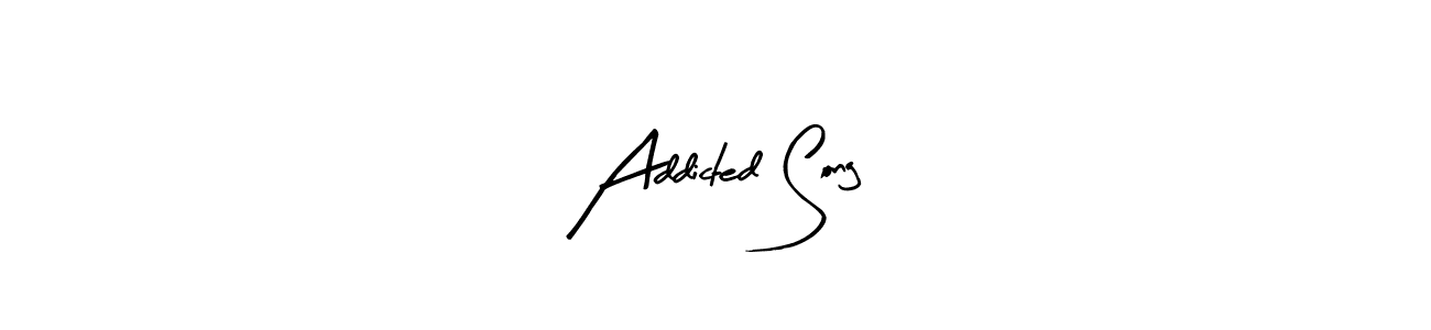 Also we have Addicted Song name is the best signature style. Create professional handwritten signature collection using Arty Signature autograph style. Addicted Song signature style 8 images and pictures png