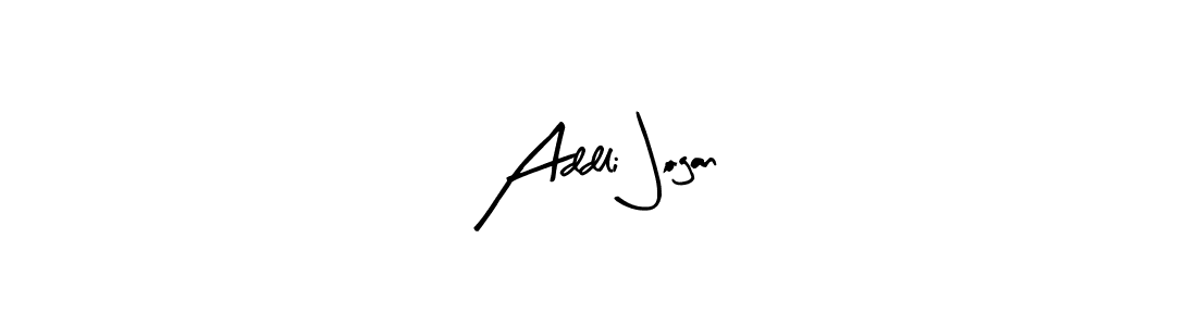 if you are searching for the best signature style for your name Addli Jogan. so please give up your signature search. here we have designed multiple signature styles  using Arty Signature. Addli Jogan signature style 8 images and pictures png