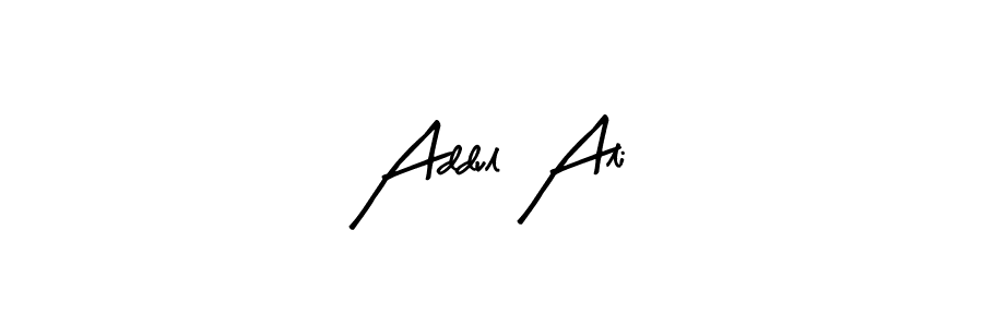 How to make Addul Ali name signature. Use Arty Signature style for creating short signs online. This is the latest handwritten sign. Addul Ali signature style 8 images and pictures png