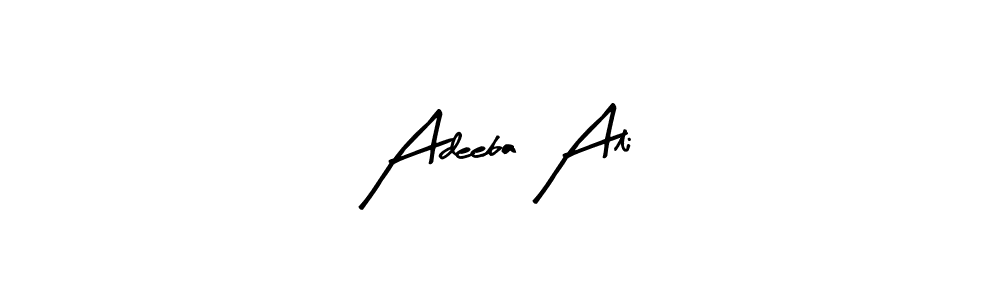 How to make Adeeba Ali name signature. Use Arty Signature style for creating short signs online. This is the latest handwritten sign. Adeeba Ali signature style 8 images and pictures png