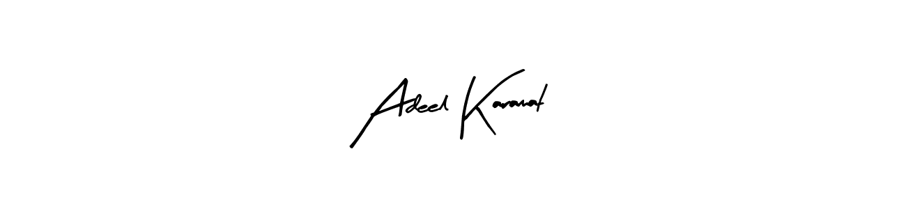 Similarly Arty Signature is the best handwritten signature design. Signature creator online .You can use it as an online autograph creator for name Adeel Karamat. Adeel Karamat signature style 8 images and pictures png