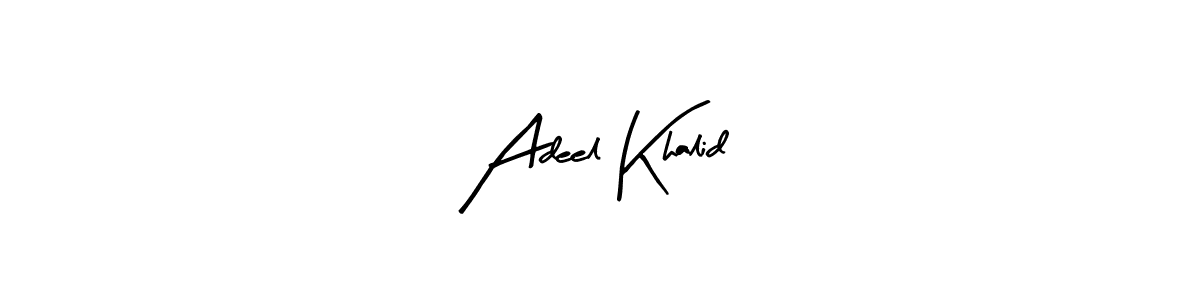 Make a beautiful signature design for name Adeel Khalid. Use this online signature maker to create a handwritten signature for free. Adeel Khalid signature style 8 images and pictures png