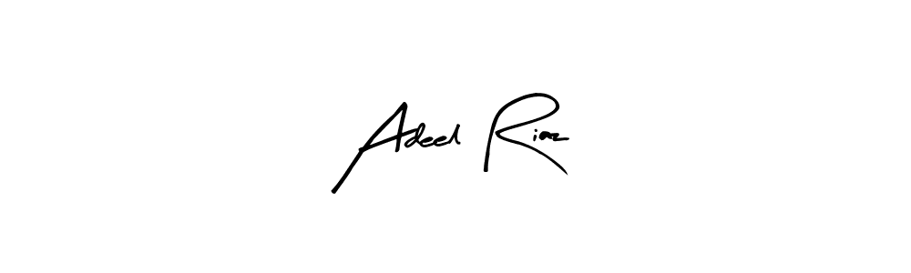 How to make Adeel Riaz name signature. Use Arty Signature style for creating short signs online. This is the latest handwritten sign. Adeel Riaz signature style 8 images and pictures png