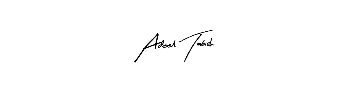Here are the top 10 professional signature styles for the name Adeel Tabish. These are the best autograph styles you can use for your name. Adeel Tabish signature style 8 images and pictures png