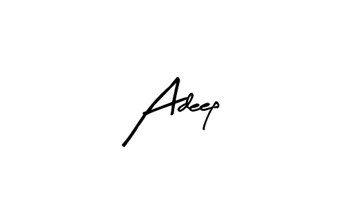 Use a signature maker to create a handwritten signature online. With this signature software, you can design (Arty Signature) your own signature for name Adeep. Adeep signature style 8 images and pictures png