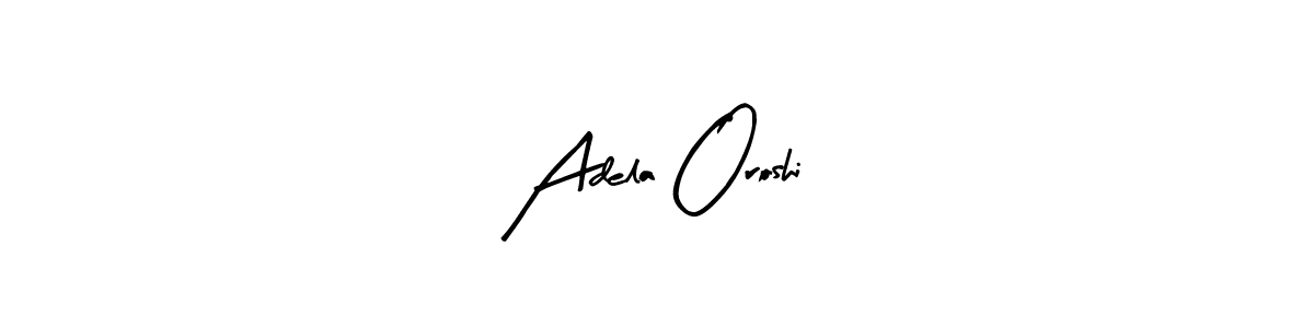 You can use this online signature creator to create a handwritten signature for the name Adela Oroshi. This is the best online autograph maker. Adela Oroshi signature style 8 images and pictures png