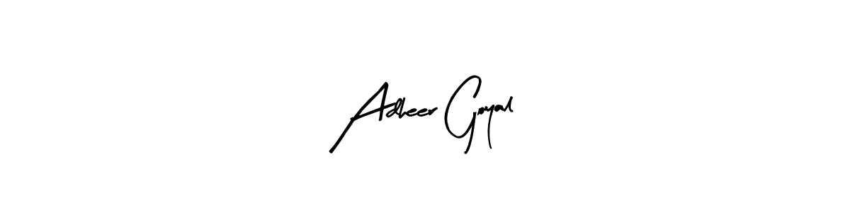 This is the best signature style for the Adheer Goyal name. Also you like these signature font (Arty Signature). Mix name signature. Adheer Goyal signature style 8 images and pictures png