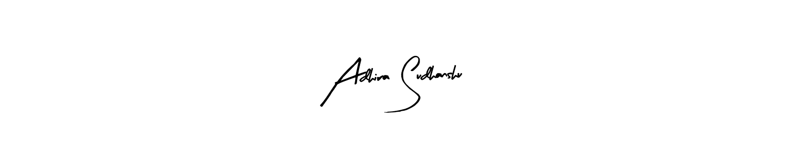 This is the best signature style for the Adhira Sudhanshu name. Also you like these signature font (Arty Signature). Mix name signature. Adhira Sudhanshu signature style 8 images and pictures png