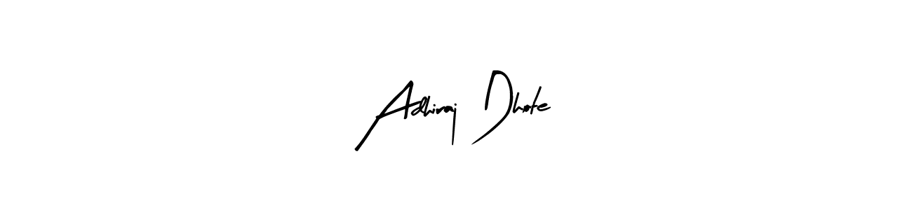 Use a signature maker to create a handwritten signature online. With this signature software, you can design (Arty Signature) your own signature for name Adhiraj Dhote. Adhiraj Dhote signature style 8 images and pictures png