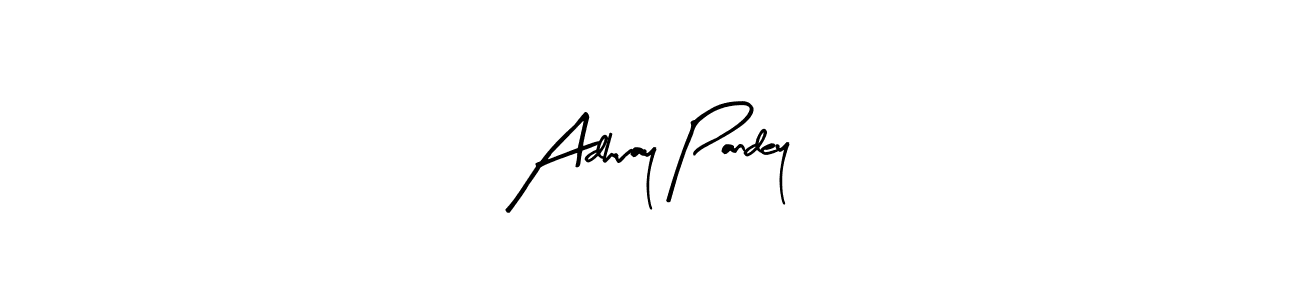 Similarly Arty Signature is the best handwritten signature design. Signature creator online .You can use it as an online autograph creator for name Adhvay Pandey. Adhvay Pandey signature style 8 images and pictures png