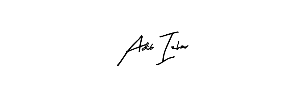 Make a beautiful signature design for name Adib Izhar. Use this online signature maker to create a handwritten signature for free. Adib Izhar signature style 8 images and pictures png