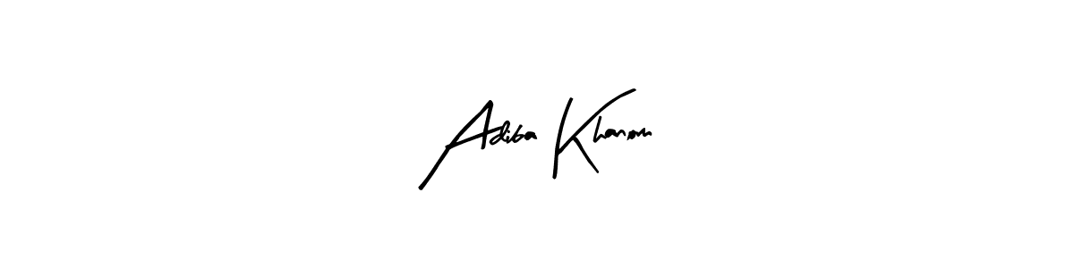 Make a beautiful signature design for name Adiba Khanom. With this signature (Arty Signature) style, you can create a handwritten signature for free. Adiba Khanom signature style 8 images and pictures png