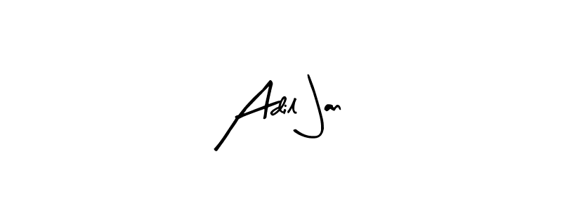 Make a beautiful signature design for name Adil Jan. With this signature (Arty Signature) style, you can create a handwritten signature for free. Adil Jan signature style 8 images and pictures png