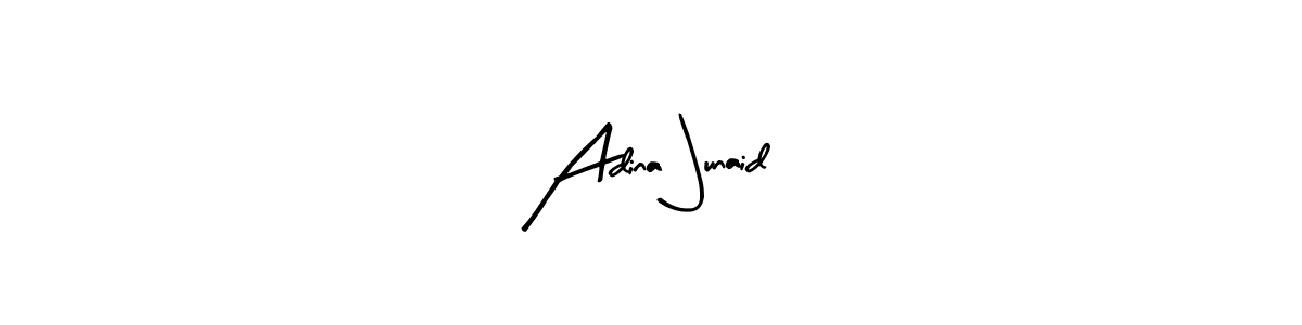 Make a beautiful signature design for name Adina Junaid. With this signature (Arty Signature) style, you can create a handwritten signature for free. Adina Junaid signature style 8 images and pictures png