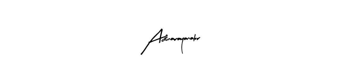 How to make Adinarayanakr name signature. Use Arty Signature style for creating short signs online. This is the latest handwritten sign. Adinarayanakr signature style 8 images and pictures png