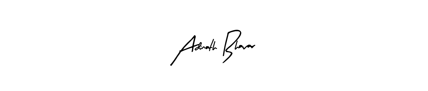 How to make Adinath Bhavar name signature. Use Arty Signature style for creating short signs online. This is the latest handwritten sign. Adinath Bhavar signature style 8 images and pictures png