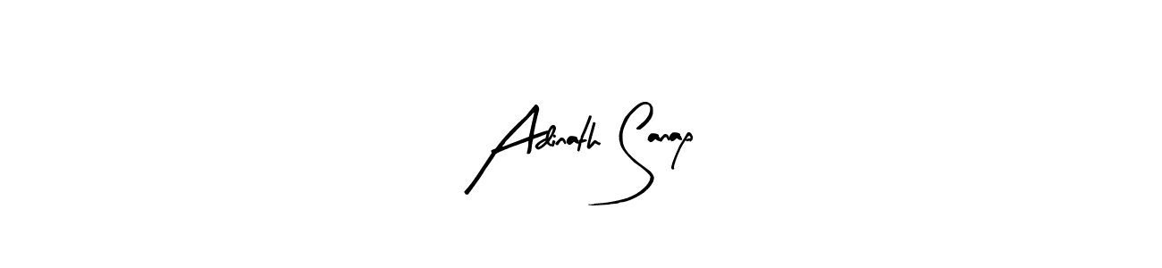 The best way (Arty Signature) to make a short signature is to pick only two or three words in your name. The name Adinath Sanap include a total of six letters. For converting this name. Adinath Sanap signature style 8 images and pictures png