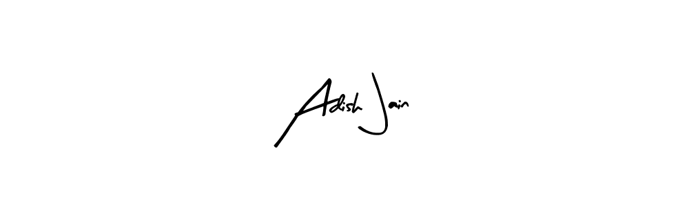 Use a signature maker to create a handwritten signature online. With this signature software, you can design (Arty Signature) your own signature for name Adish Jain. Adish Jain signature style 8 images and pictures png