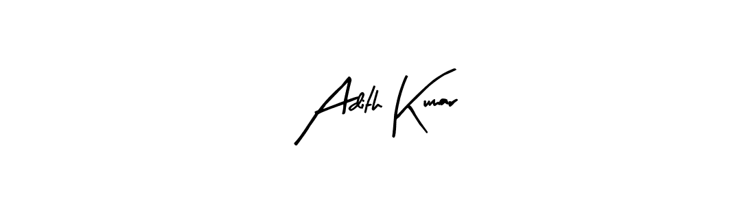 Use a signature maker to create a handwritten signature online. With this signature software, you can design (Arty Signature) your own signature for name Adith Kumar. Adith Kumar signature style 8 images and pictures png