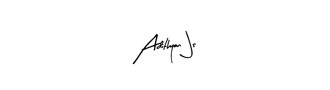 Adithyan Js stylish signature style. Best Handwritten Sign (Arty Signature) for my name. Handwritten Signature Collection Ideas for my name Adithyan Js. Adithyan Js signature style 8 images and pictures png