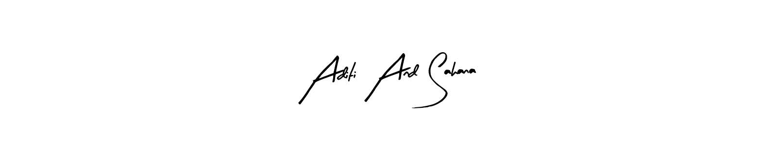 Also You can easily find your signature by using the search form. We will create Aditi And Sahana name handwritten signature images for you free of cost using Arty Signature sign style. Aditi And Sahana signature style 8 images and pictures png