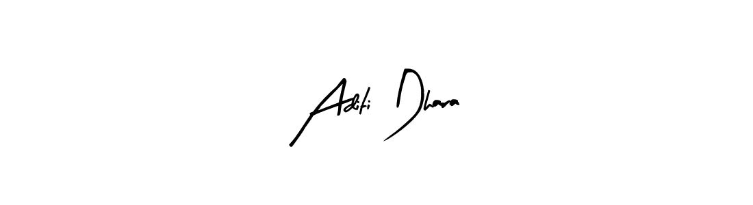 How to make Aditi Dhara signature? Arty Signature is a professional autograph style. Create handwritten signature for Aditi Dhara name. Aditi Dhara signature style 8 images and pictures png