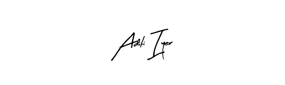 Design your own signature with our free online signature maker. With this signature software, you can create a handwritten (Arty Signature) signature for name Aditi Iyer. Aditi Iyer signature style 8 images and pictures png