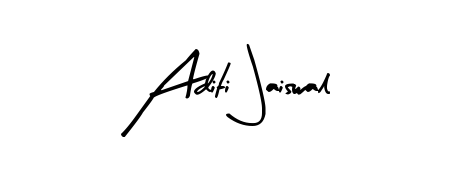 The Arty Signature typeface gives name Aditi Jaiswal a refined look. Suitable for certificates, diplomas, and official verification. Aditi Jaiswal signature style 8 images and pictures png