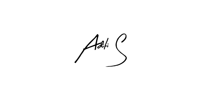 The best way (Arty Signature) to make a short signature is to pick only two or three words in your name. The name Aditi S include a total of six letters. For converting this name. Aditi S signature style 8 images and pictures png