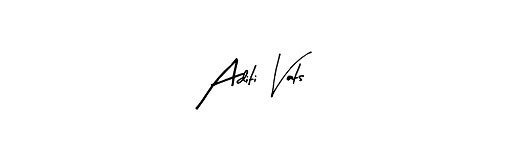 Use a signature maker to create a handwritten signature online. With this signature software, you can design (Arty Signature) your own signature for name Aditi Vats. Aditi Vats signature style 8 images and pictures png