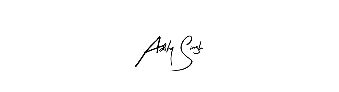 How to make Adity Singh name signature. Use Arty Signature style for creating short signs online. This is the latest handwritten sign. Adity Singh signature style 8 images and pictures png