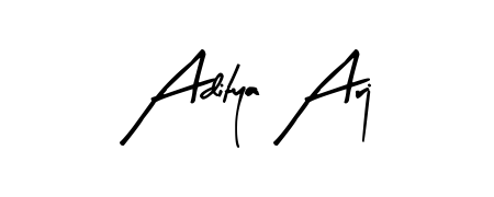 Similarly Arty Signature is the best handwritten signature design. Signature creator online. You can use it as an online autograph creator for name Aditya Arj. Aditya Arj signature style 8 images and pictures png